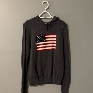 Brandy Melville American Flag Hoodie Sweate (NWT)